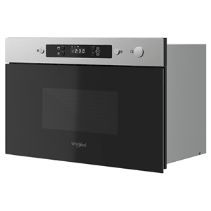 Whirlpool, 22 L, stainless steel - Built-in microwave oven