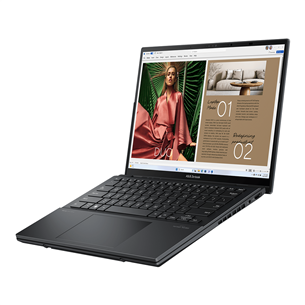 ASUS Zenbook DUO, 2x 14'', 3K, OLED, сенсорный, 120 Гц, Ultra 9, 32 ГБ, 1 ТБ, ENG, темно-серый - Ноутбук