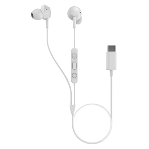 Philips TAE5008BK, USB-C, mikrofon, valge - Juhtmega kõrvasisesed kõrvaklapid TAE5008WT/00