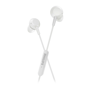 Philips TAE5008BK, USB-C, microphone, white - Wired in-ear earbuds