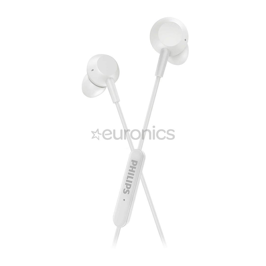 Philips TAE5008BK, USB-C, microphone, white - Wired in-ear earbuds