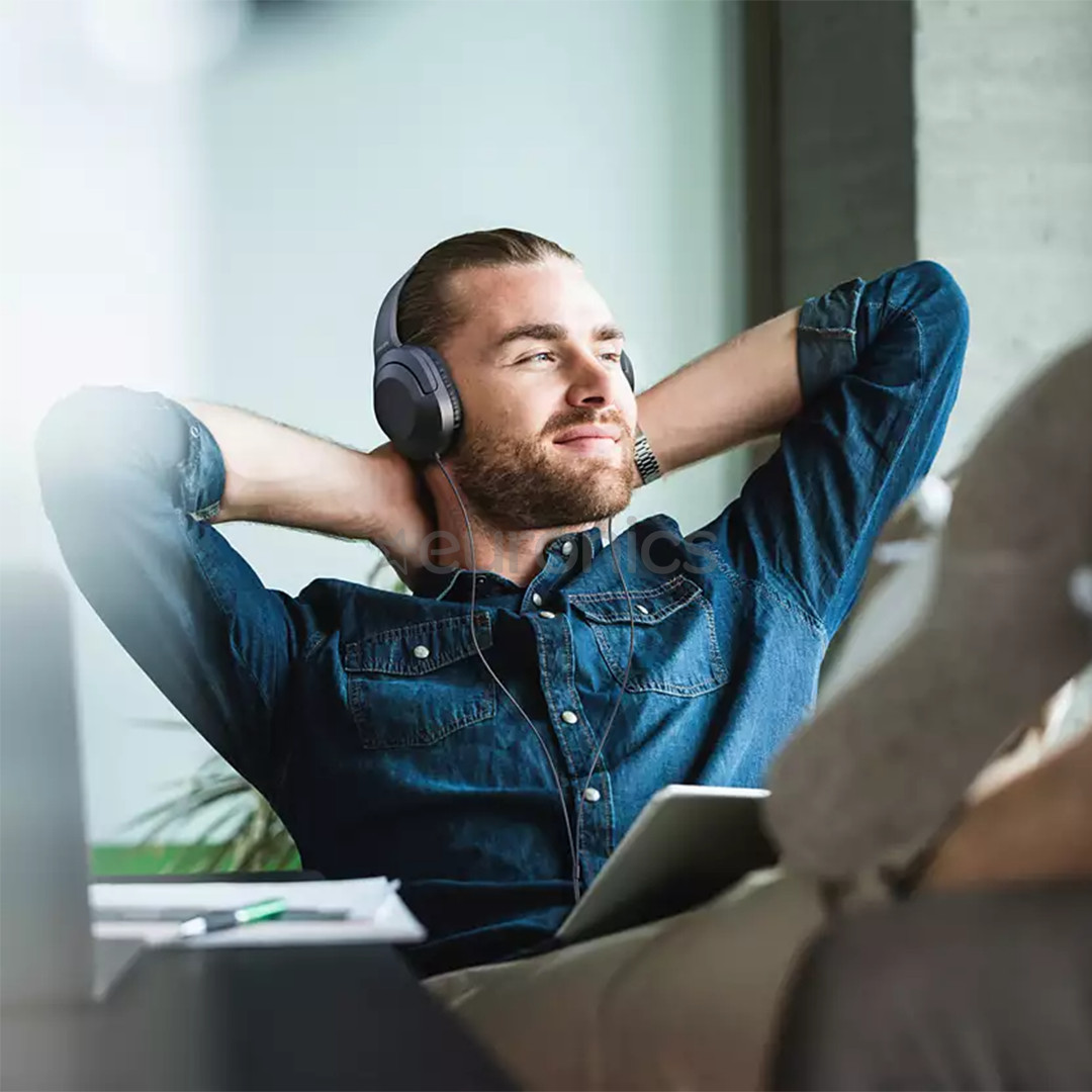 Philips TAH2005, must - Juhtmega kõrvaklapid