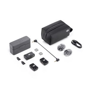 DJI Mic 2 (2 TX + 1 RX + Charging Case) - Juhtmevaba mikrofonisüsteem