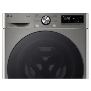 LG R700 Series, 9 kg, depth 47,5 cm, 1200 rpm, silver - Front load washing machine