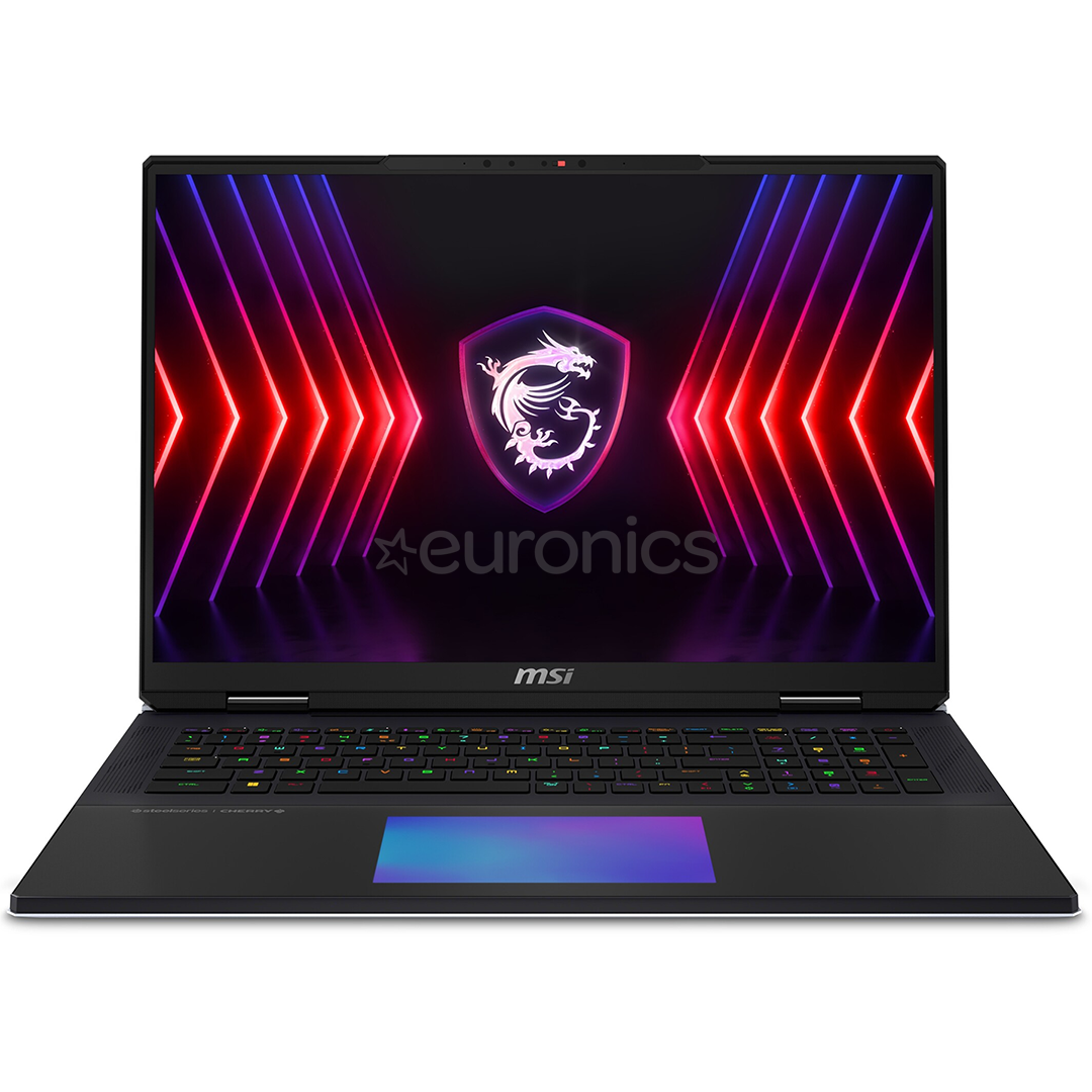 MSI Titan 18 HX A14V, 18'', UHD, 120 Hz, i9, 128 GB, 4 TB, RTX 4090, W11P, ENG, must - Sülearvuti