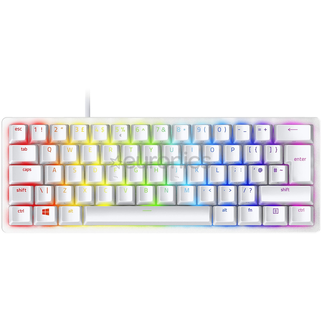 Razer Huntsman Mini Mercury Edition, Red Switch, RUS, белый - Проводная клавиатура