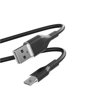 Puro Soft, USB-A / USB-C, 1,5 m, must - Kaabel