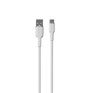 Puro Soft, USB-A / USB-C, 1,5 м, белый - Кабель