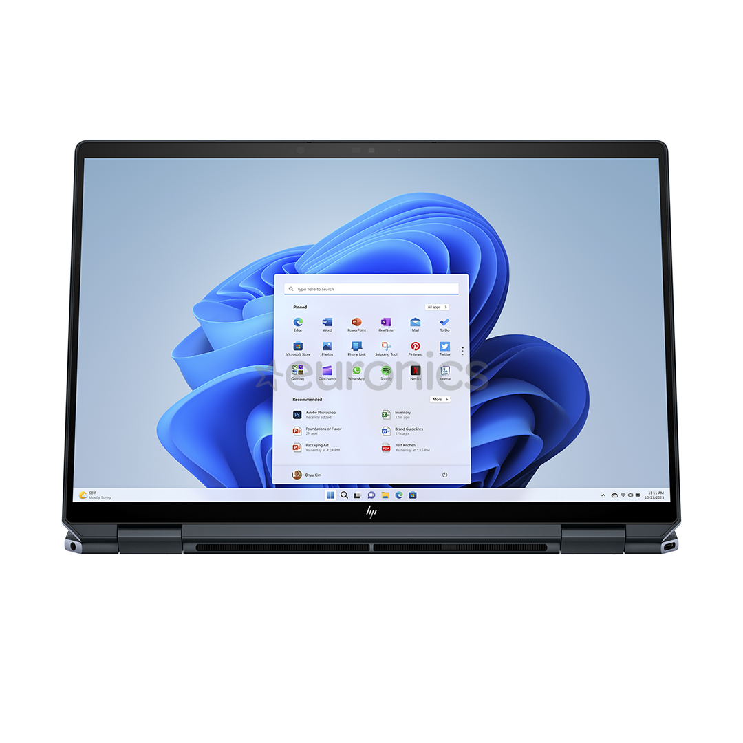 HP Spectre x360 2-in-1 Laptop 14-eu0005no, 14'', 2.8K, OLED, 120 Гц, Core Ultra 7, 16 ГБ, 1 ТБ, SWE, синий - Ноутбук