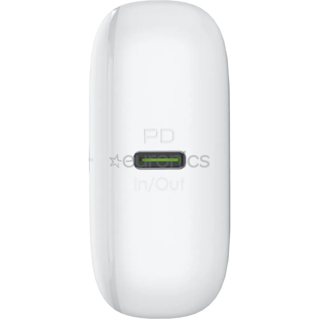 Puro Compact Mini, 10 000 мАч, USB-A, USB-C, белый - Внешний аккумулятор