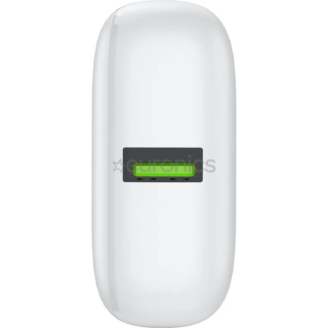 Puro Compact Mini, 10 000 мАч, USB-A, USB-C, белый - Внешний аккумулятор