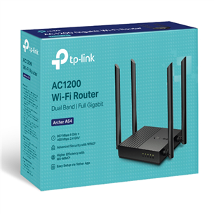 TP-link Archer A64, AC1200, Dual Band, black - WiFi router