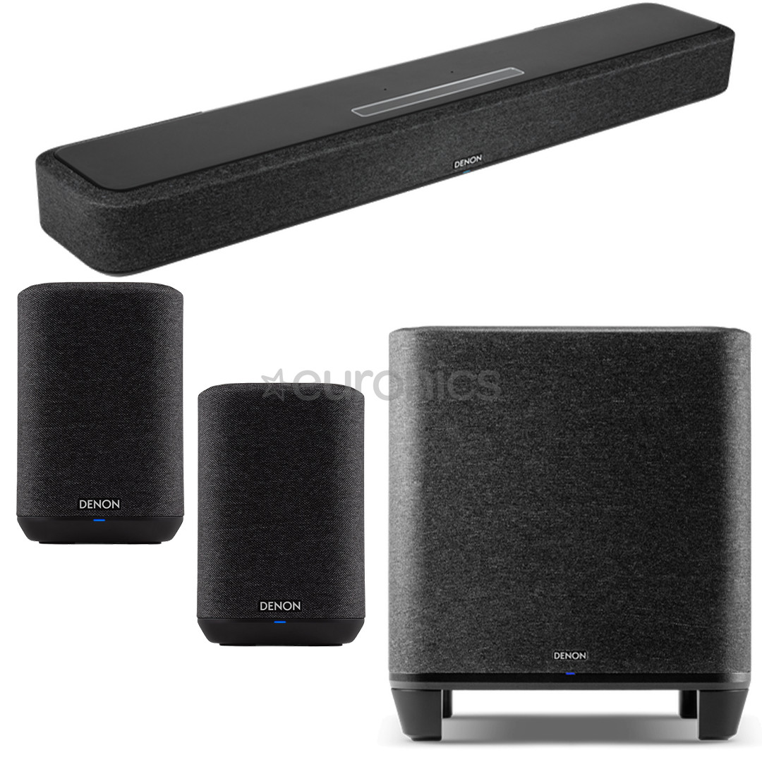 Denon Home Sound Bar 550 + 2x Home 150 + Home Subwoofer, черный - Комплект колонок