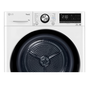 LG, Heat pump, 9 kg, depth 66 cm - Clothes dryer