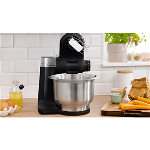 Bosch, Series 2, 3,8 L, black/silver - Kitchen machine