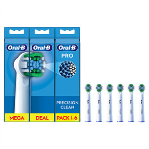 Braun Oral-B Precision Clean Pro, 6 tk, valge - Varuharjad EB20-6