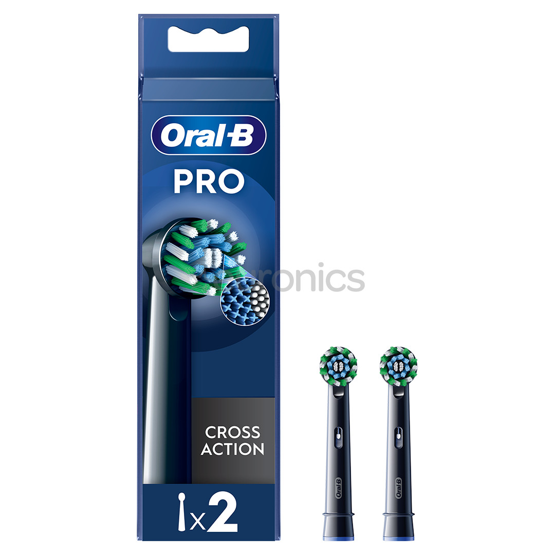 Braun Oral-B Cross Action Pro, 2 pcs, black - Spare brushes