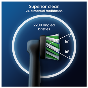Braun Oral-B Cross Action Pro, 2 pcs, black - Spare brushes