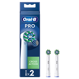 Braun Oral-B Cross Action Pro, 2 шт., белый - Насадки для зубной щетки EB50-2W/NEW