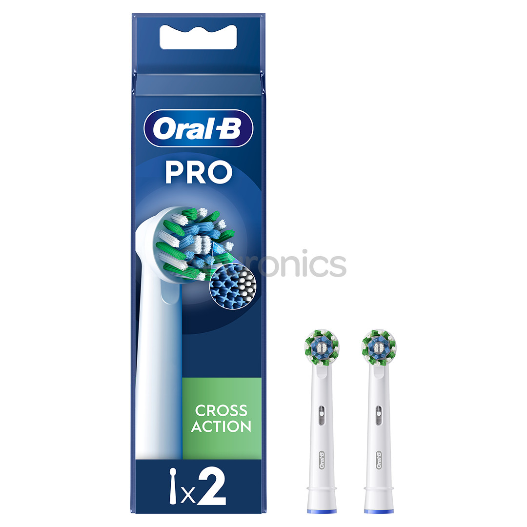 Braun Oral-B Cross Action Pro, 2 tk, valge - Varuharjad
