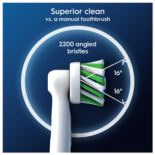 Braun Oral-B Cross Action Pro, 2 pcs, white - Spare brushes