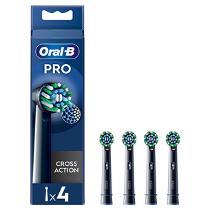 Braun Oral-B Cross Action Pro, 4 pcs, black - Spare brushes EB50-4B/NEW