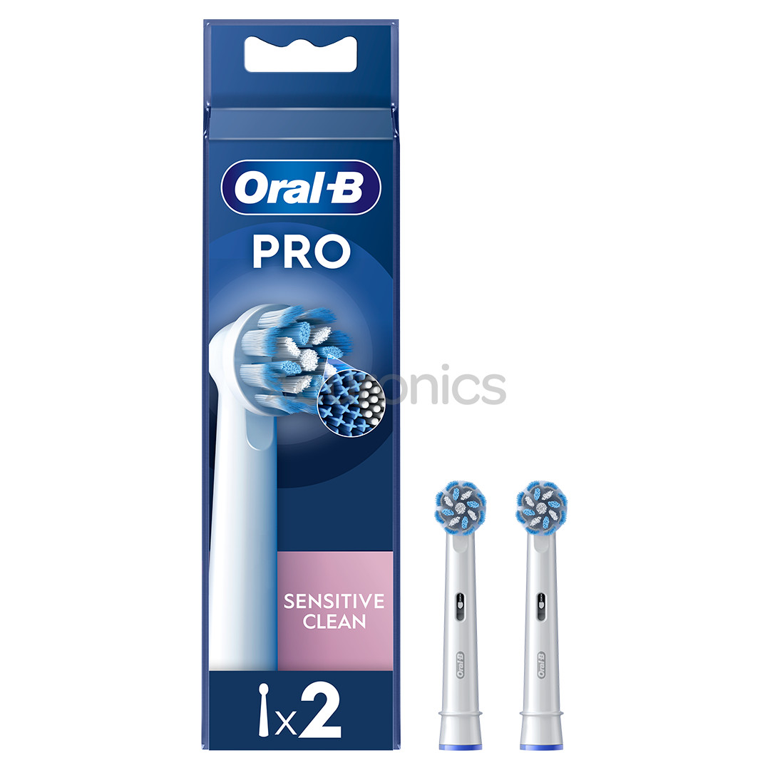 Braun Oral-B Sensitive Clean Pro, 2 шт., белый - Насадки для зубной щетки
