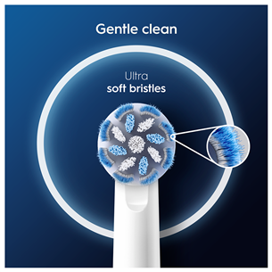 Braun Oral-B Sensitive Clean Pro, 2 tk, valge - Varuharjad