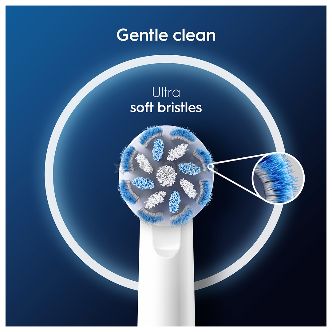 Braun Oral-B Sensitive Clean Pro, 2 шт., белый - Насадки для зубной щетки