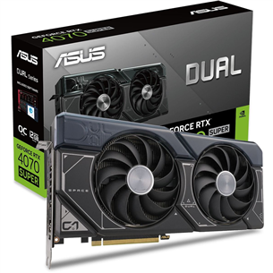 Asus, NVIDIA GeForce RTX 4070 Super, 12 ГБ, GDDR6X, 192 бит - Графическая карта