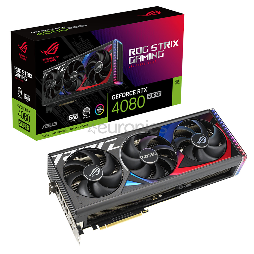 Asus, NVIDIA GeForce RTX 4080 Super, 16 GB, GDDR6X, 256 bit - Graphics card