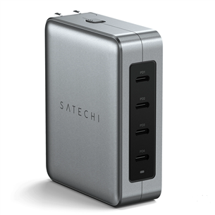Satechi Travel Charger, 145 Вт, USB-C, серый - Адаптер питания ST-W145GTM