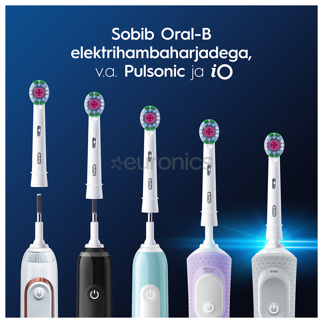 Braun Oral-B Pro 3D White, 2 tk, valge - Varuharjad