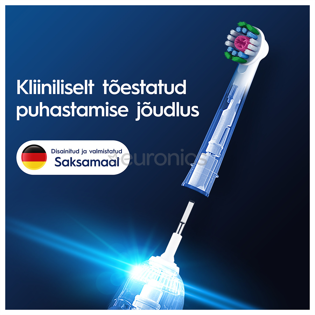 Braun Oral-B Pro 3D White, 2 tk, valge - Varuharjad