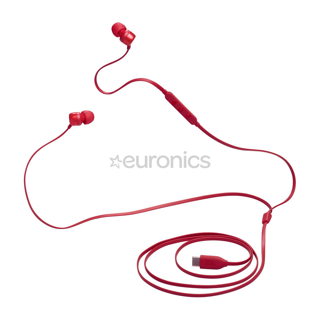JBL Tune 310C USB-C, in-ear, red - Wired headphones