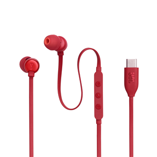 JBL Tune 310C USB-C, kõrvasisesed, punane - Juhtmega kõrvaklapid