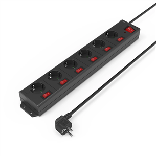 Hama Power Strip, 6-pesa, 1,4 m, must - Pikendusjuhe
