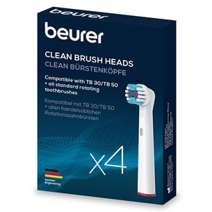 Beurer Clean, 4 шт., белый - Насадки для зубной щетки