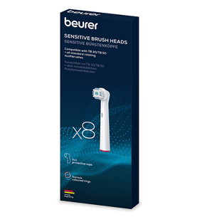 Beurer Sensitive, 8 pcs, white - Spare brushes 10139
