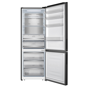 Hisense, NoFrost, 495 L, 200 cm, black - Refrigerator