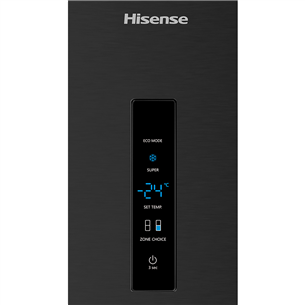 Hisense, NoFrost, 495 л, высота 200 см, черный - Холодильник