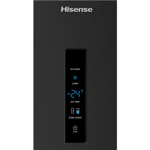 Hisense, NoFrost, 495 L, 200 cm, must - Külmik