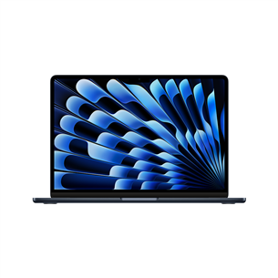 Apple MacBook Air 13'' (2024), M3 8C/8C, 8 GB, 256 GB, SWE, must - Sülearvuti MRXV3KS/A