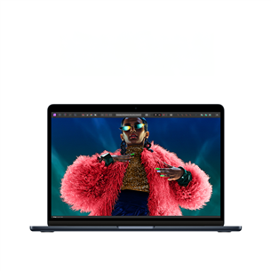 Apple MacBook Air 13'' (2024), M3 8C/8C, 8 ГБ, 256 ГБ, SWE, черный - Ноутбук