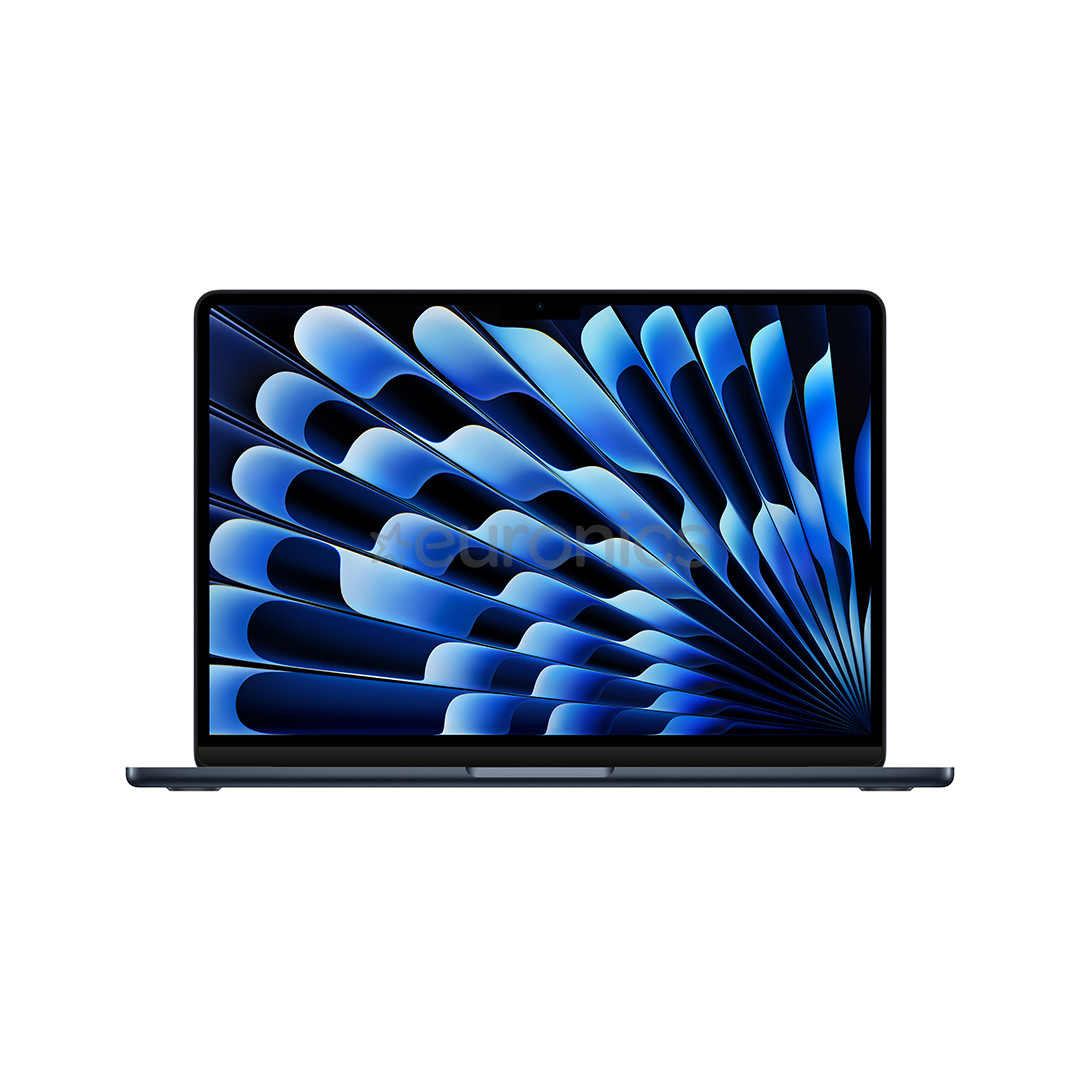 Apple MacBook Air 13'' (2024), M3 8C/8C, 8 ГБ, 256 ГБ, RUS, черный - Ноутбук