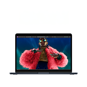 Apple MacBook Air 13'' (2024), M3 8C/10C, 8 GB, 512 GB, SWE, must - Sülearvuti
