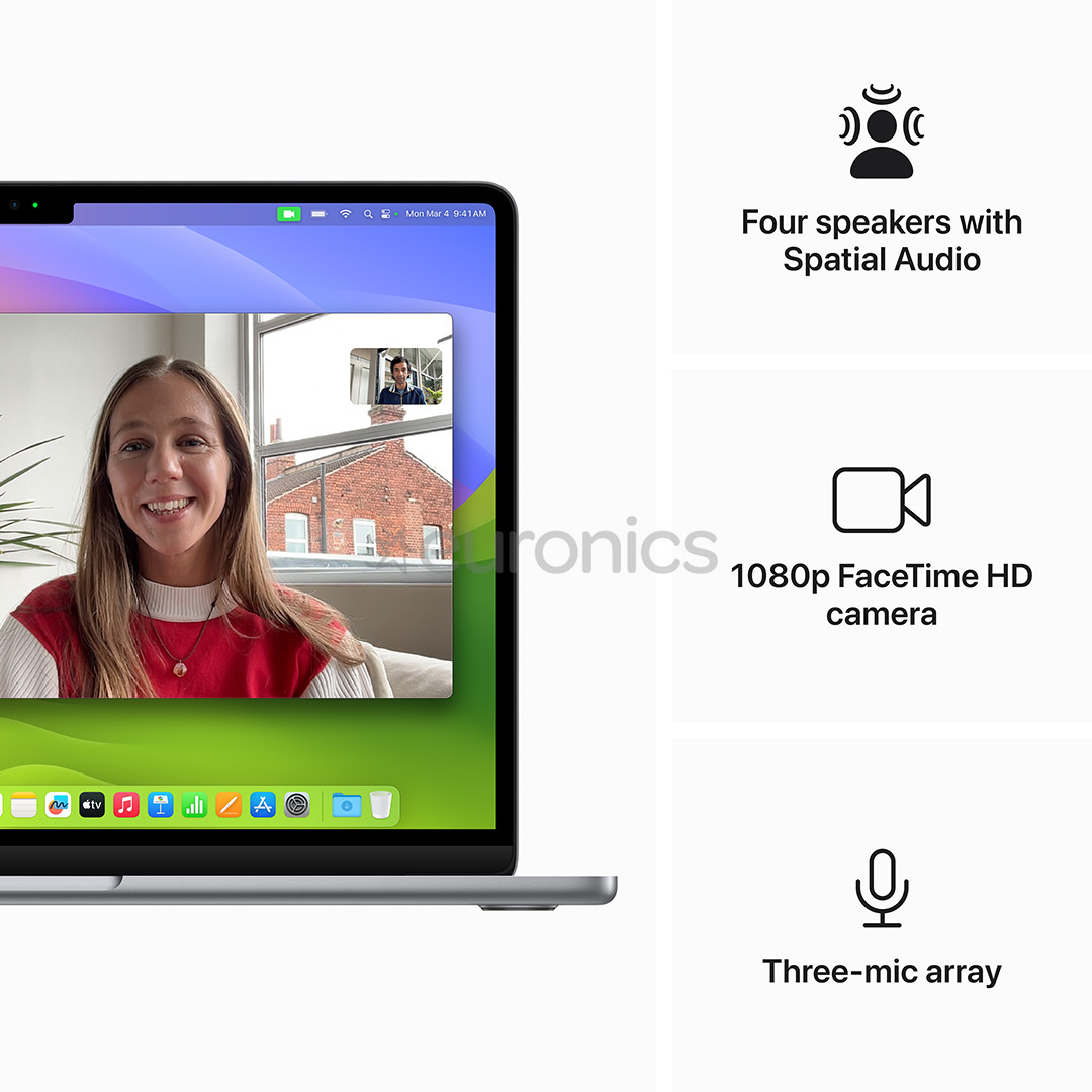 Apple MacBook Air 13'' (2024), M3 8C/10C, 16 ГБ, 512 ГБ, ENG, серый - Ноутбук