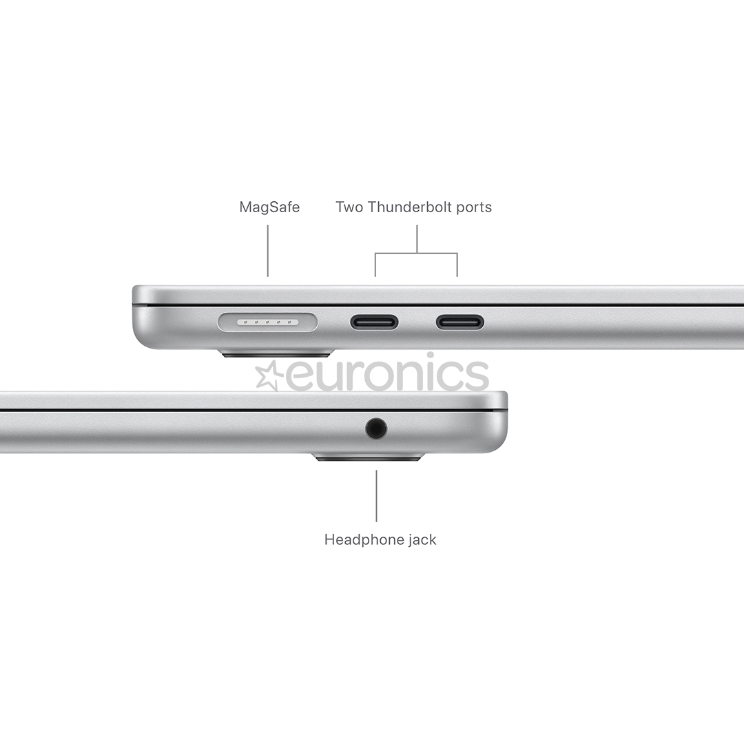 Apple MacBook Air 13'' (2024), M3 8C/10C, 16 GB, 512 GB, SWE, silver - Notebook