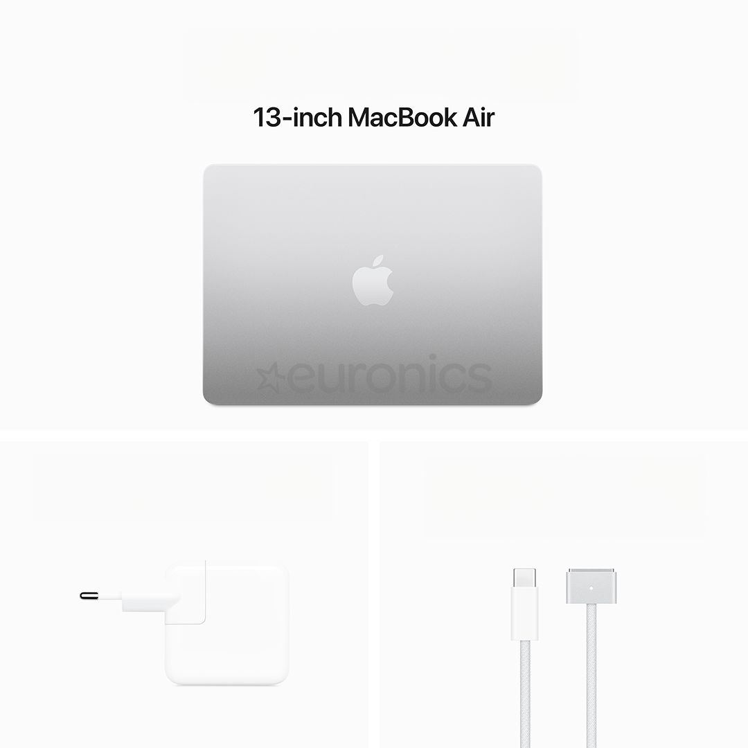 Apple MacBook Air 13'' (2024), M3 8C/10C, 16 GB, 512 GB, SWE, silver - Notebook