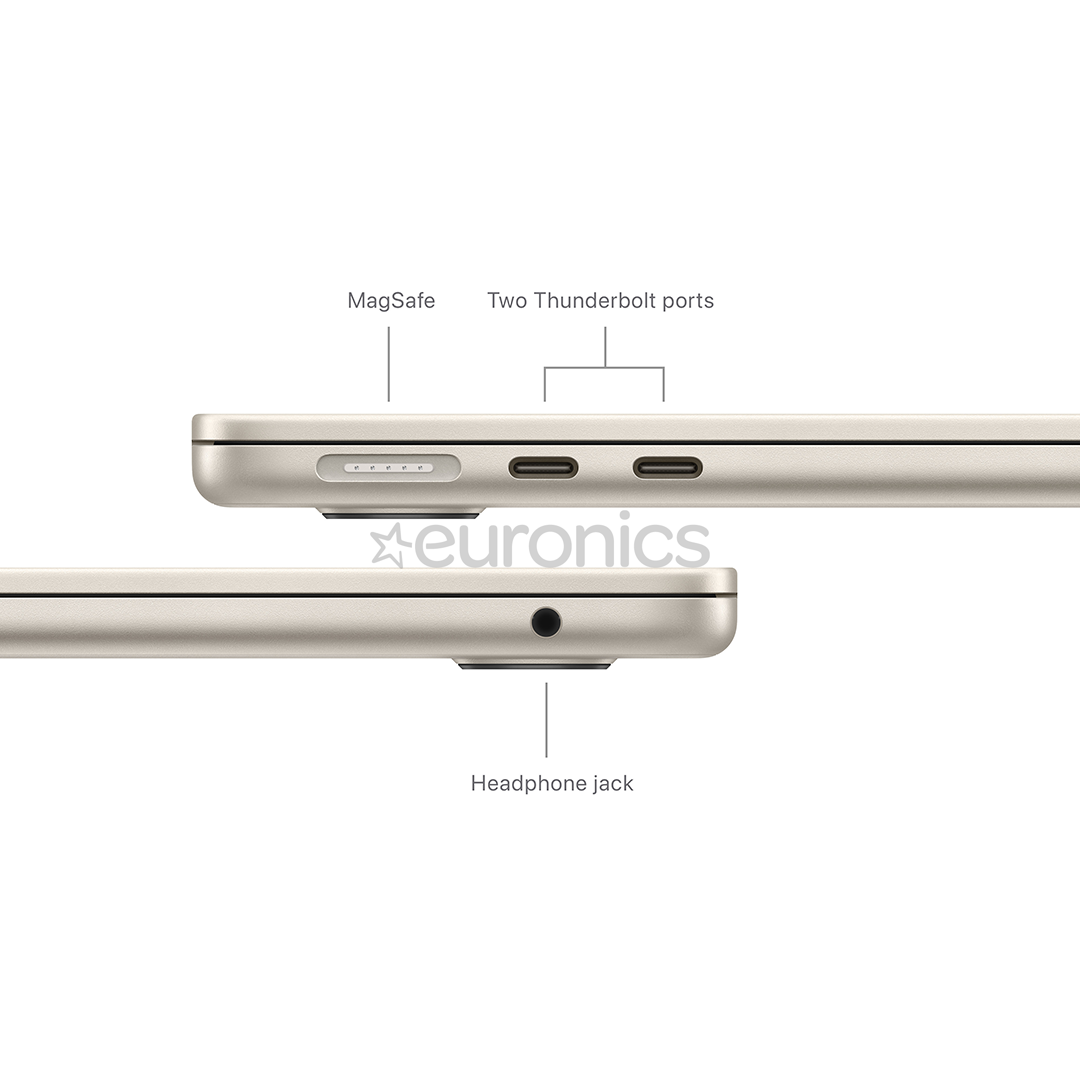 Apple MacBook Air 13'' (2024), M3 8C/10C, 16 GB, 512 GB, RUS, starlight - Notebook